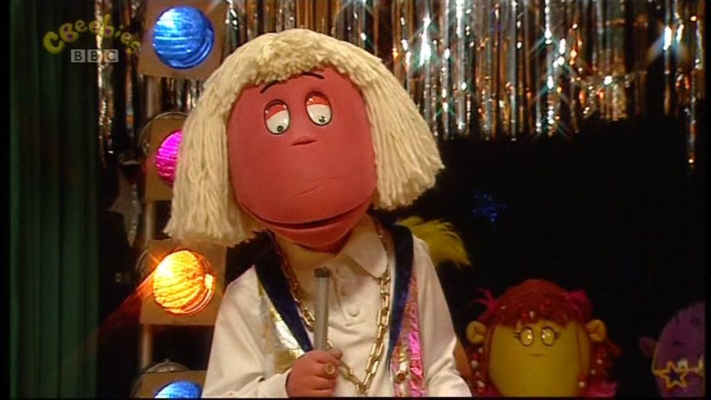 Tweenies character Max dressed as Jimmy Savile