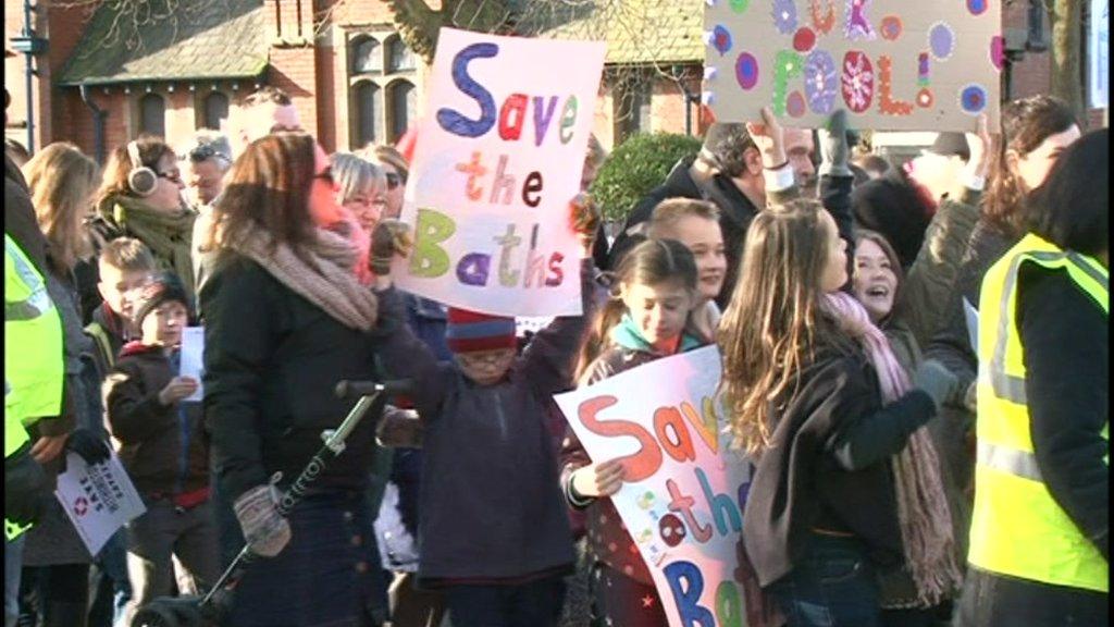 Withington Baths protest