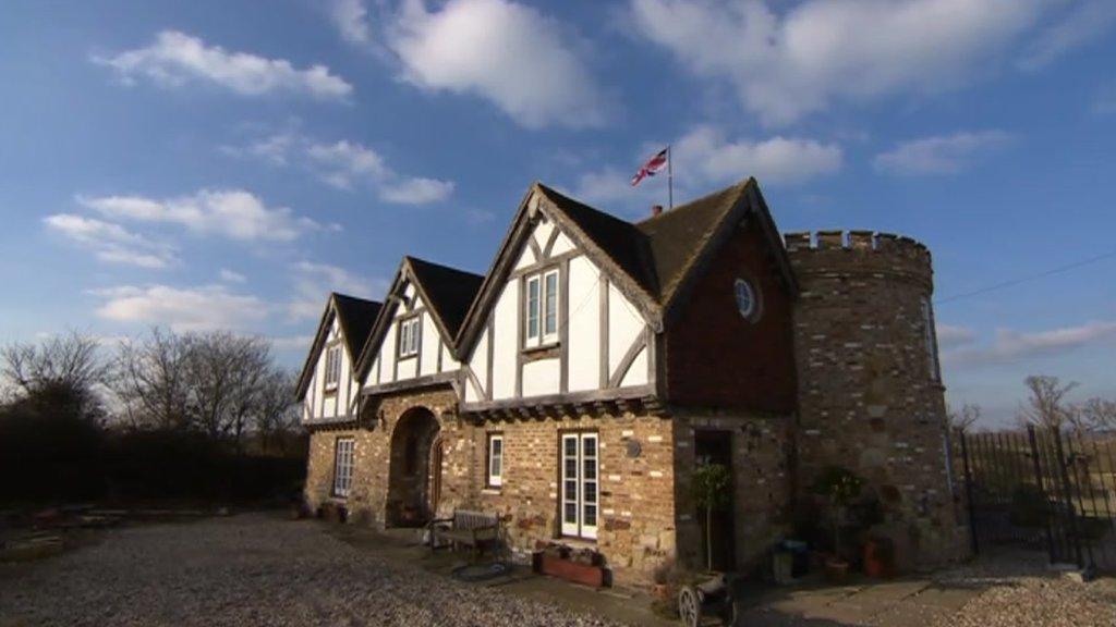 The property built by Robert Fidler at his farm in Salfords, near Redhill