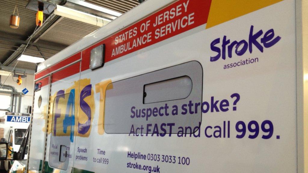 Ambulance with new stroke branding