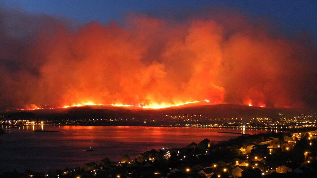 Fire near Fort William