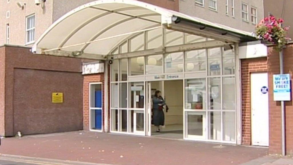 Hartlepool Hospital entrance