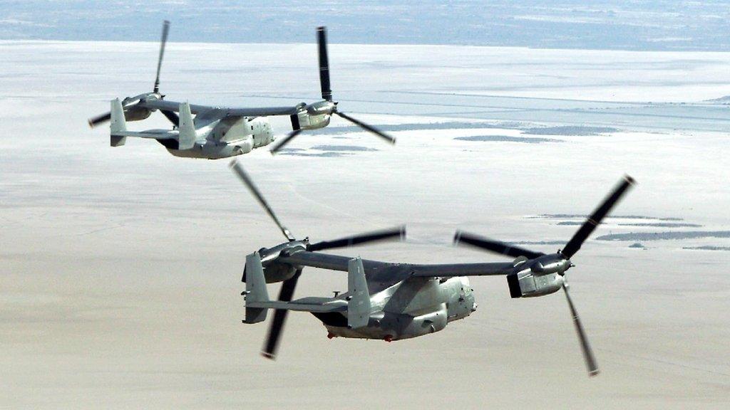 CV-22 Osprey tilt-rotor aircraft