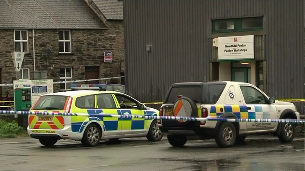 police cars at Bala