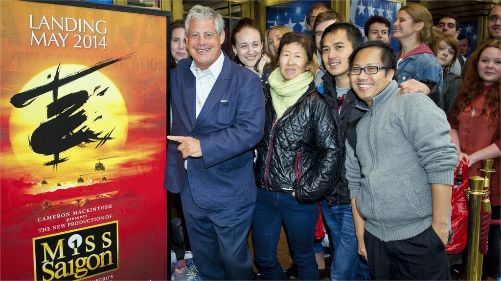 Cameron Mackintosh with Miss Saigon fans