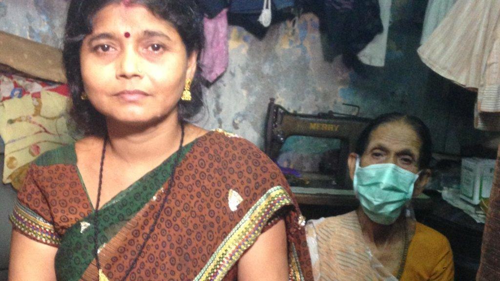 Ranjhu Zha with her 65 year old mother Parvati, who has extensively drug-resistant TB