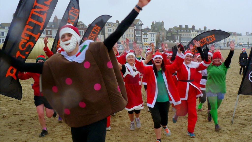 Weymouth Christmas pudding chase 2013