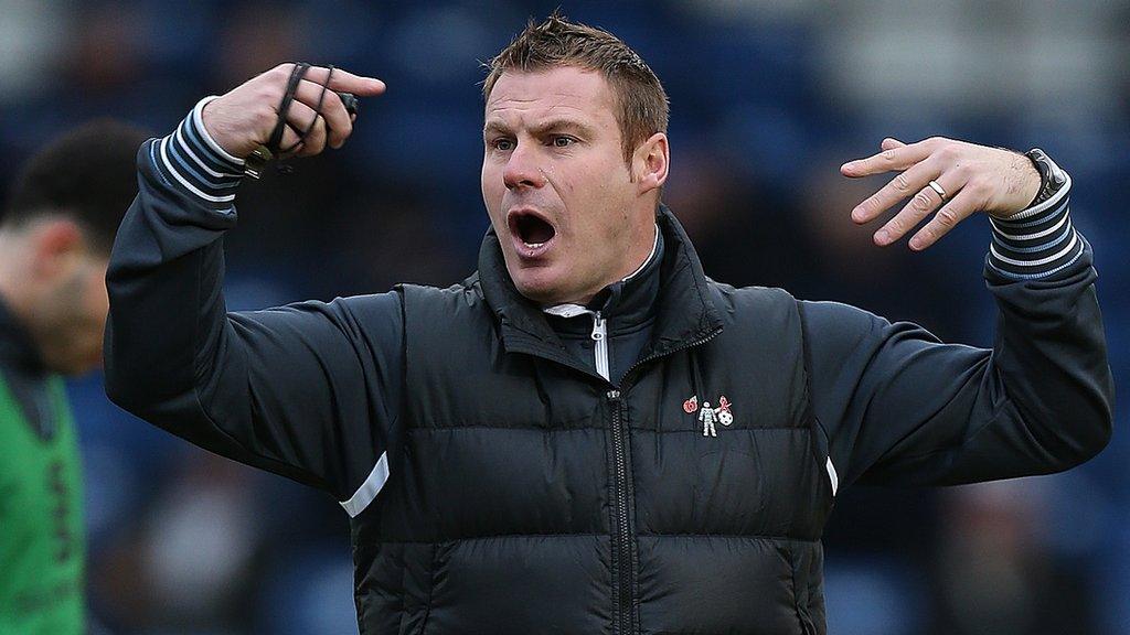 Bury manager David Flitcroft