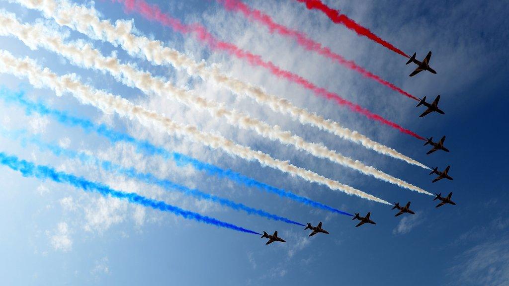 Red Arrows in Dubai, November 2013