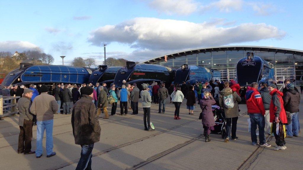 Six surviving A4 class steam locomotives