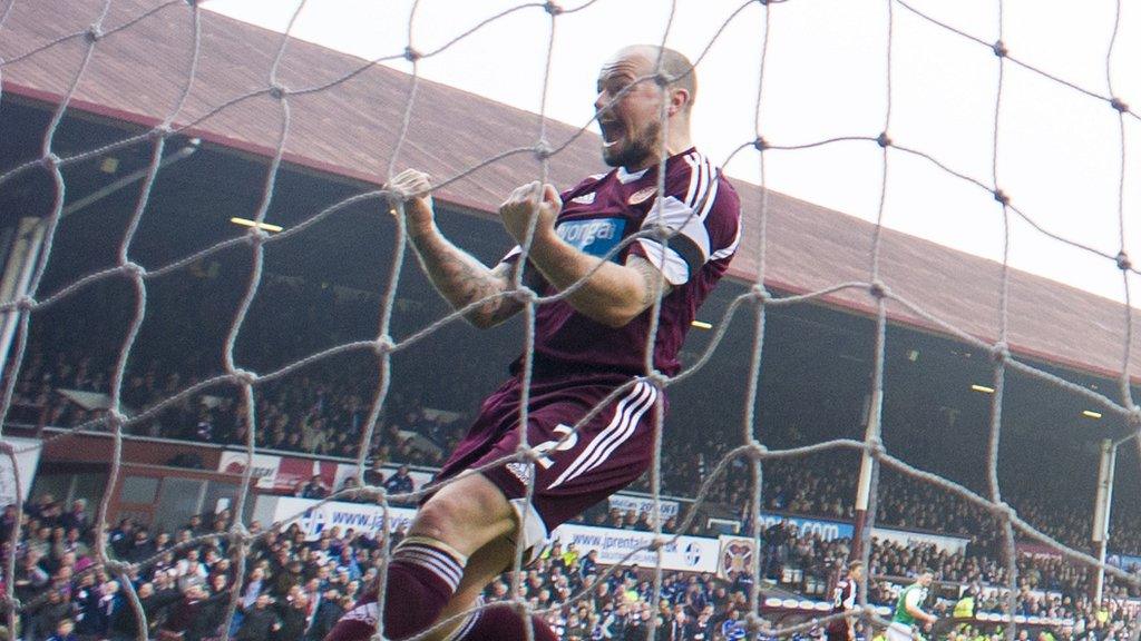 Hearts player Jamie Hamill