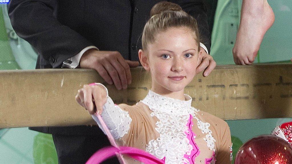 Rhythmic gymnast Lauren Brash