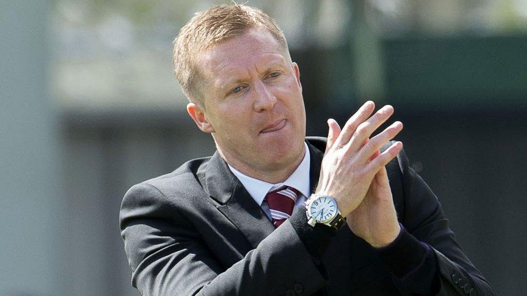 Hearts manager Gary Locke