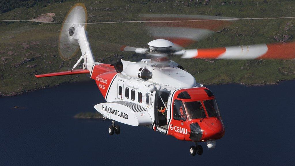 Coastguard helicopter