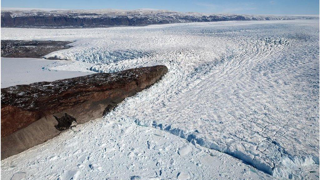 Tracy Gletscher glacier in western Greenland