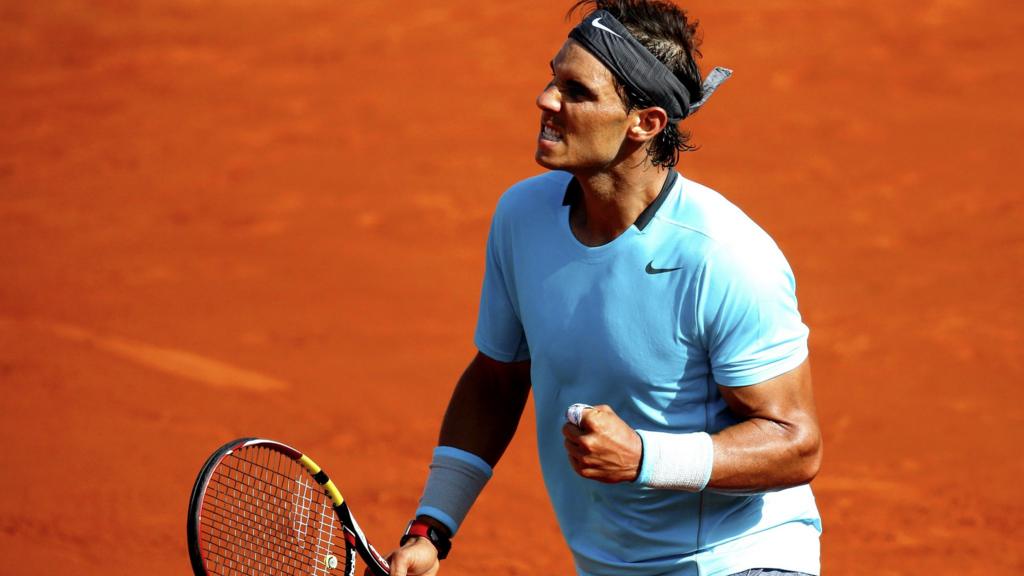 Rafael Nadal of Spain celebrates