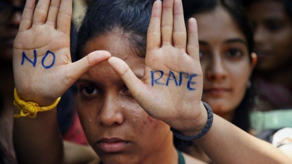 An anti-rape protest in India on Sept 13, 2013