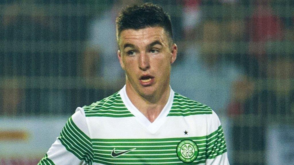 Michael Miller playing for Celtic