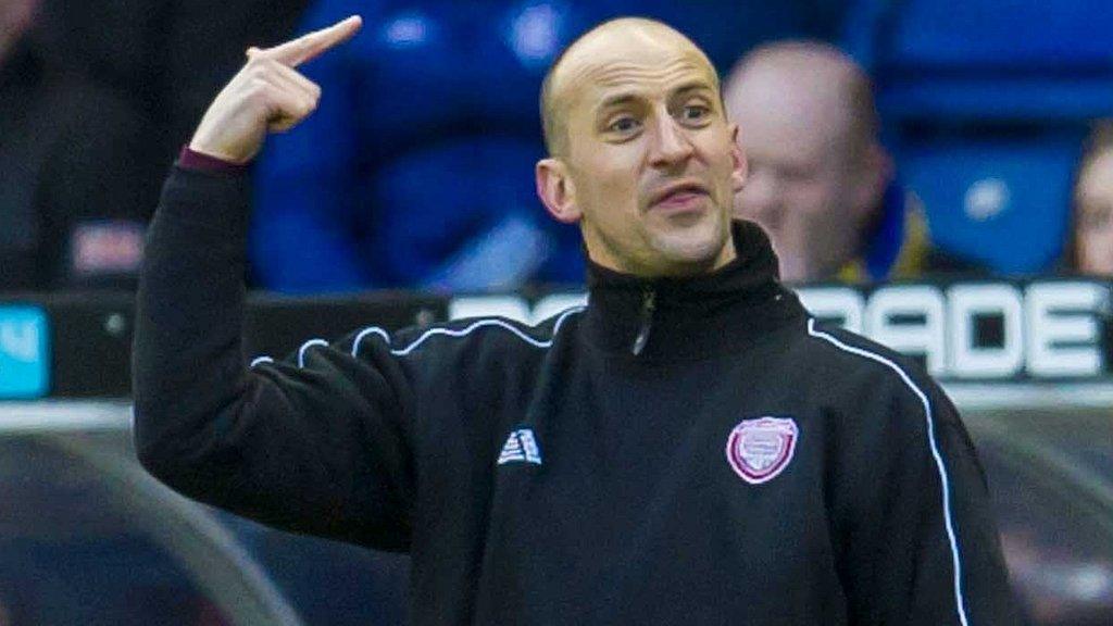 Paul Sheerin during his spell as Arbroath player-manager