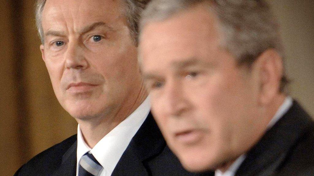 Tony Blair and George Bush in July 2006