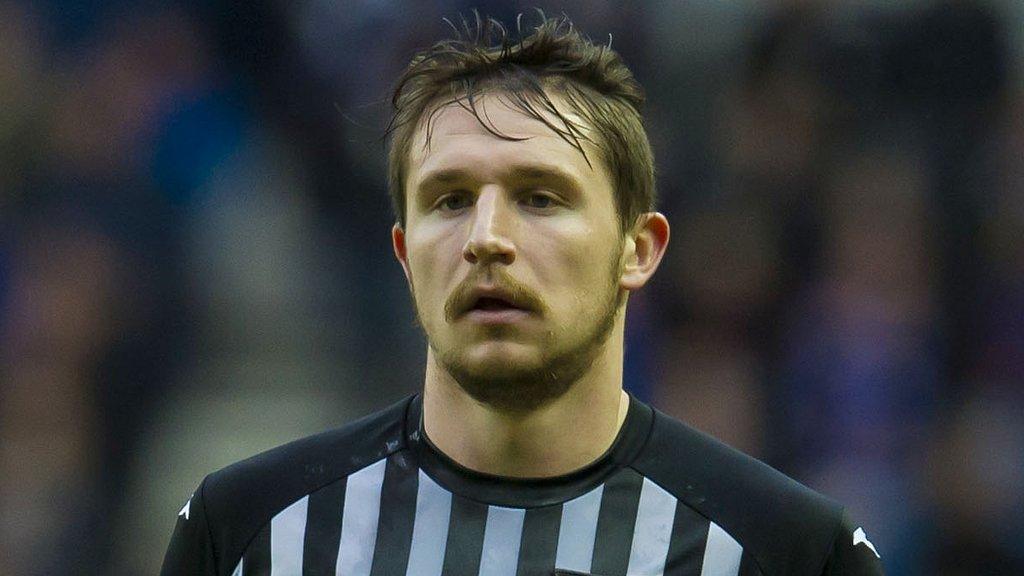 Callum Morris during his spell with Dunfermline