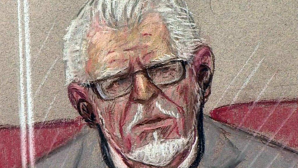 Rolf Harris - court sketch