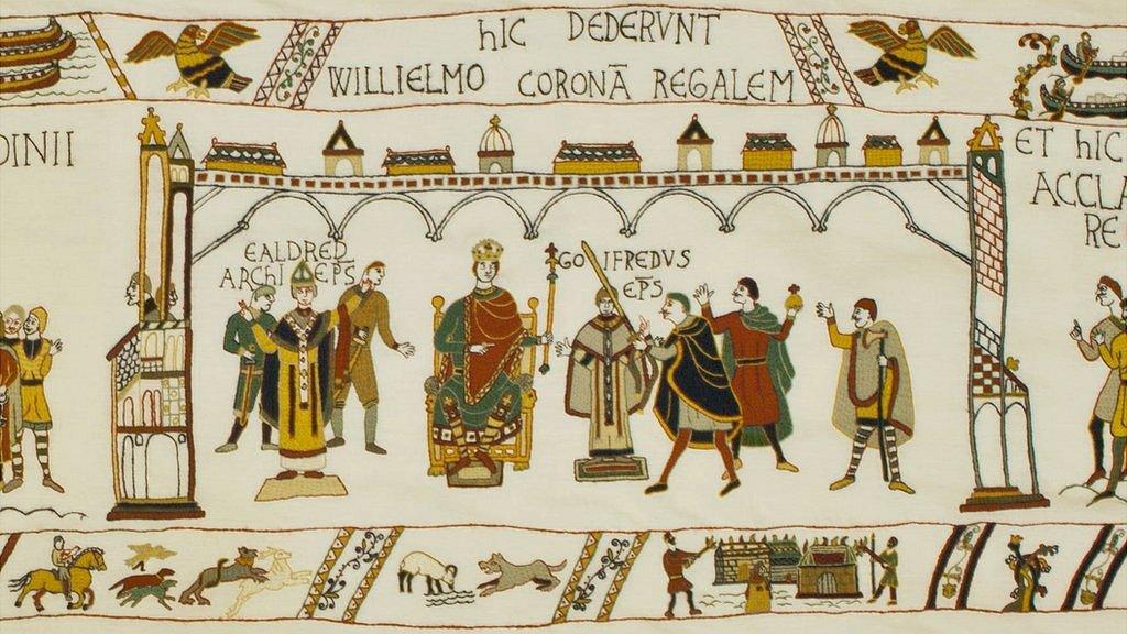 Alderney final panel of Bayeux Tapestry