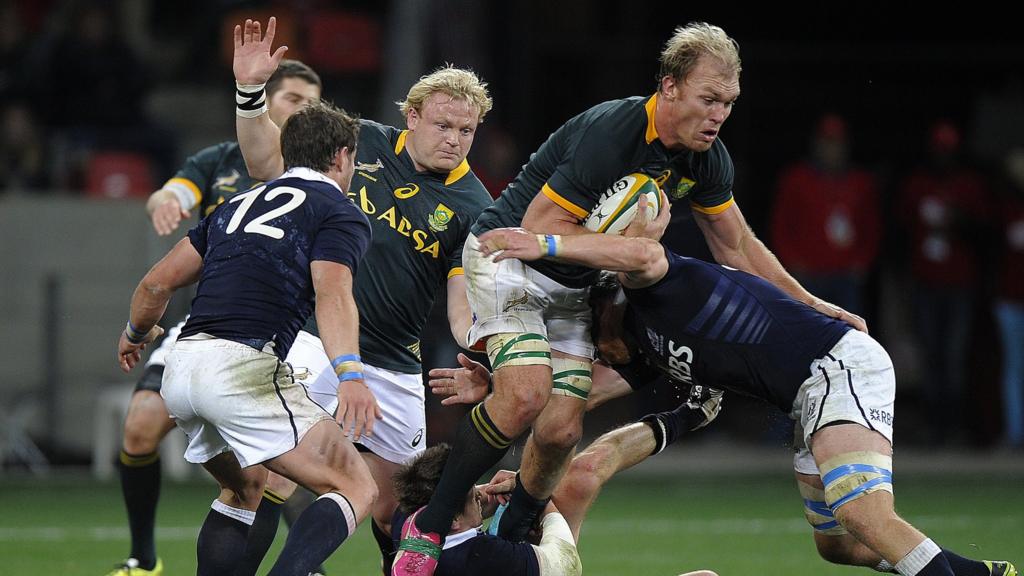 Scotland were hammered 55-6 in Port Elizabeth