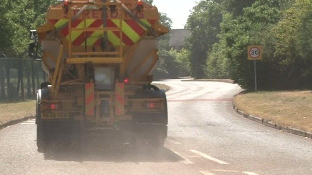 Hampshire summer gritting