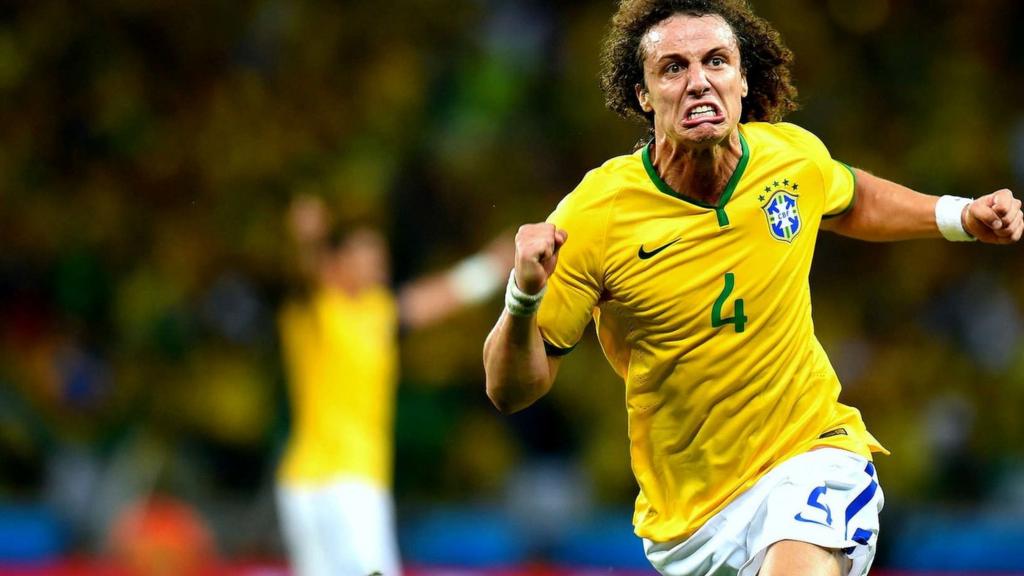 David Luiz scores Brazil's second