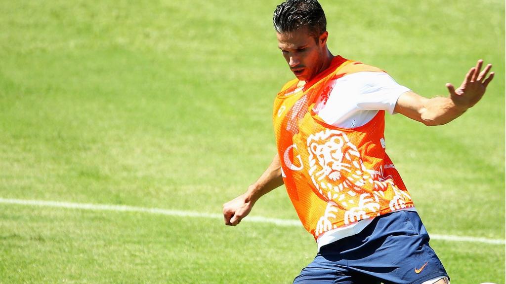 Robin van Persie in training