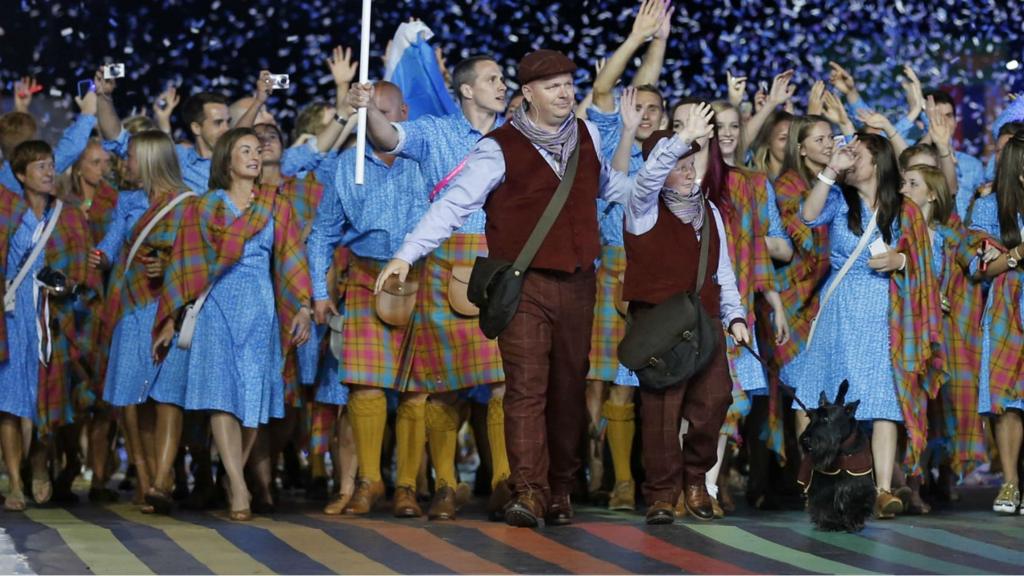 Scottish athletes arrive