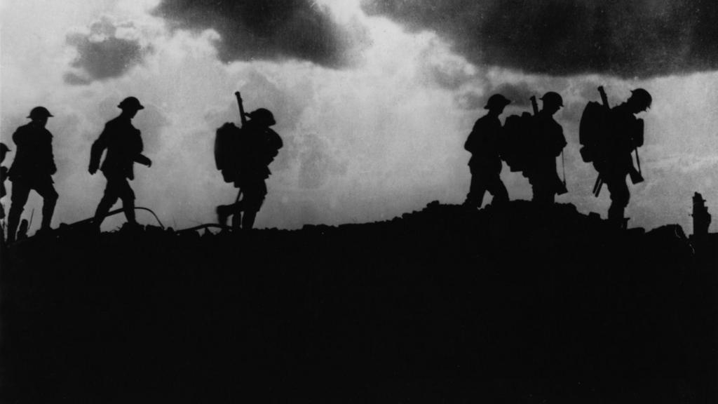 5 October 1917: British troops moving up to the trenches, 2.5 miles East of Ypres