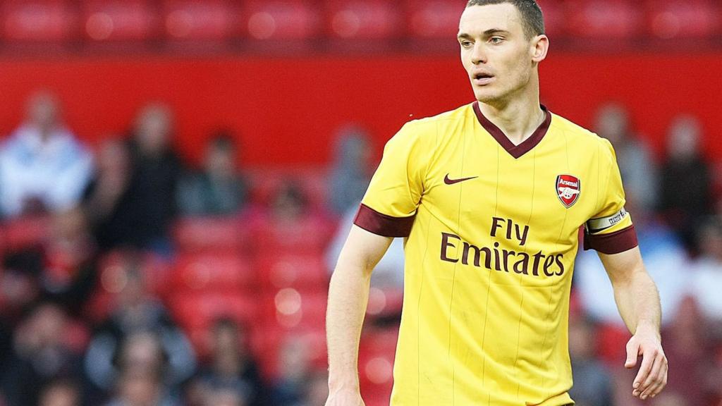 Belgium's Thomas Vermaelen in action for Arsenal