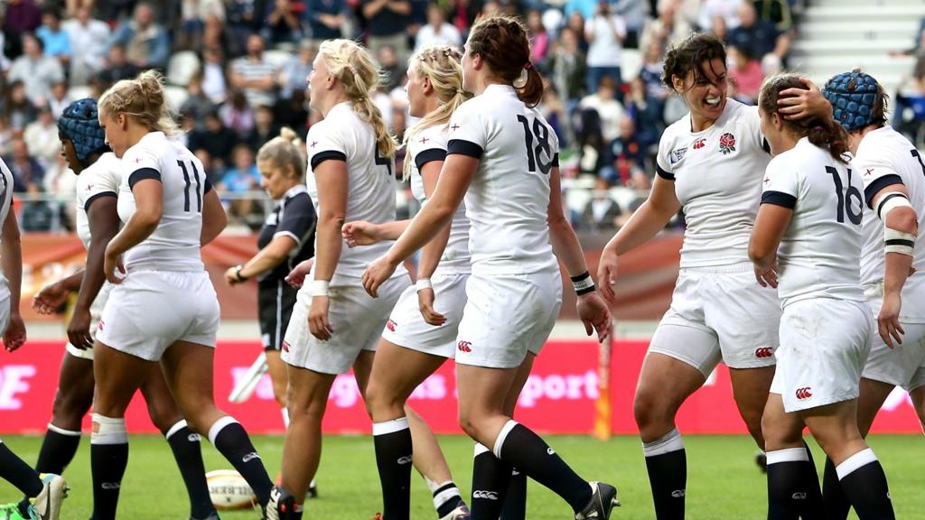 England women celebrate