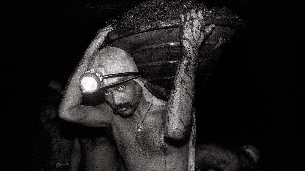 Coal miner in India