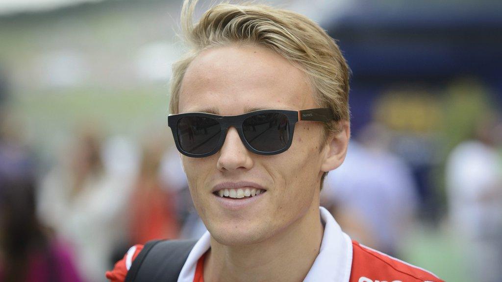 Max Chilton walks the Spa course ahead of the Belgian Grand Prix