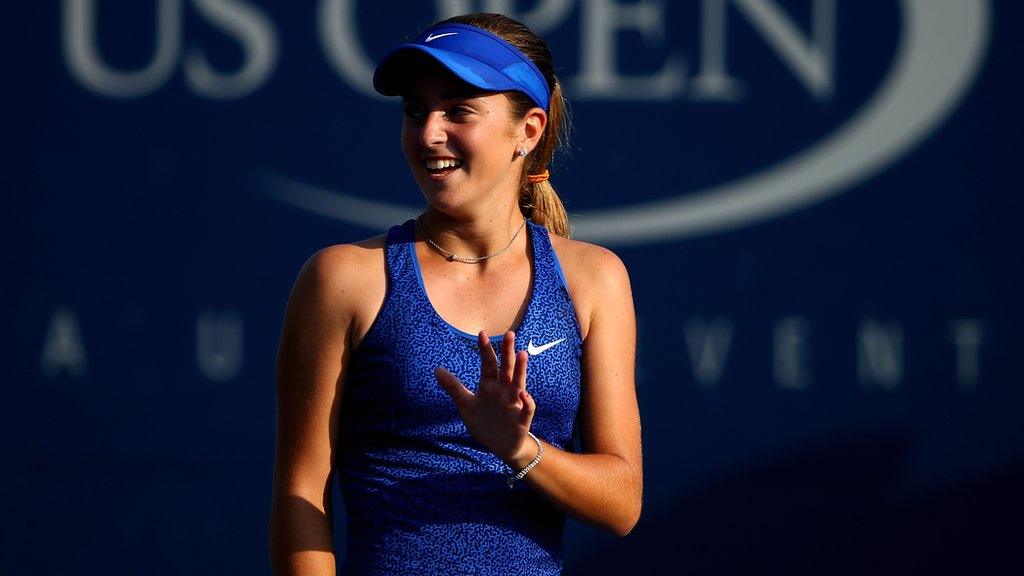 American 15-year-old CiCi Bellis, who beat 12th seed Dominika Cibulkova at the US Open