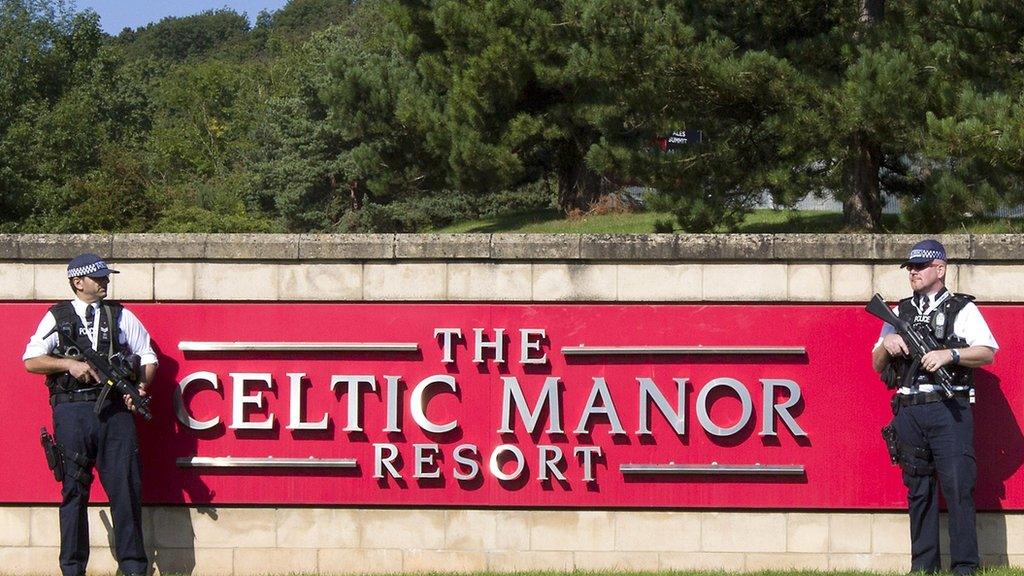 Security at Celtic Manor