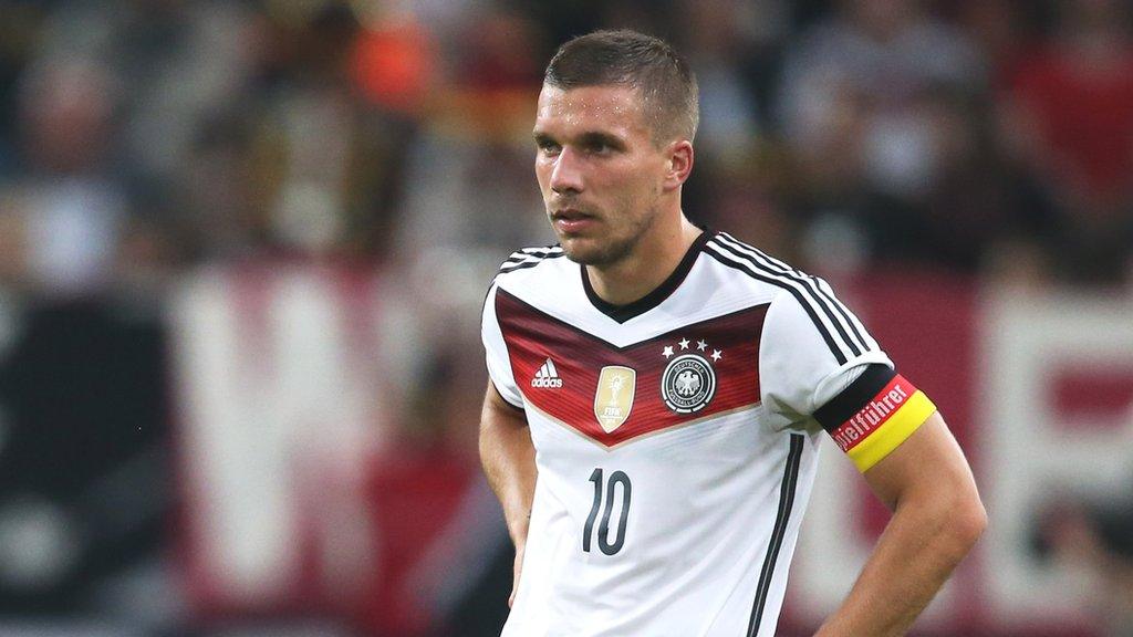 Germany forward Lukas Podolski