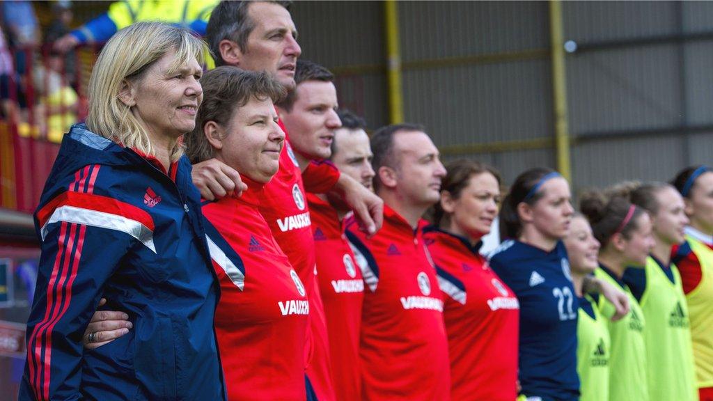 Scotland head coach Anna Signeul