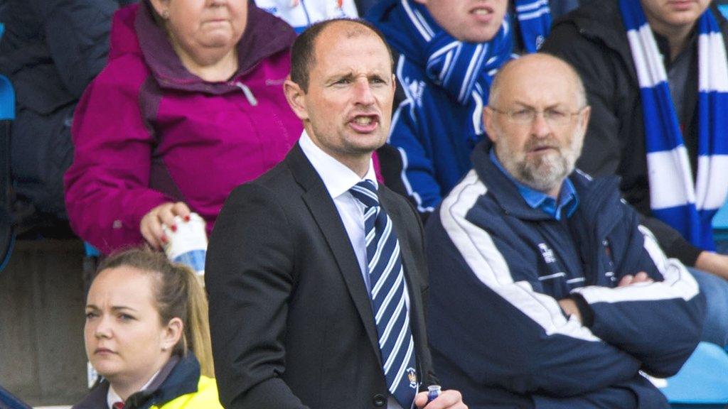 Kilmarnock manager Allan Johnston