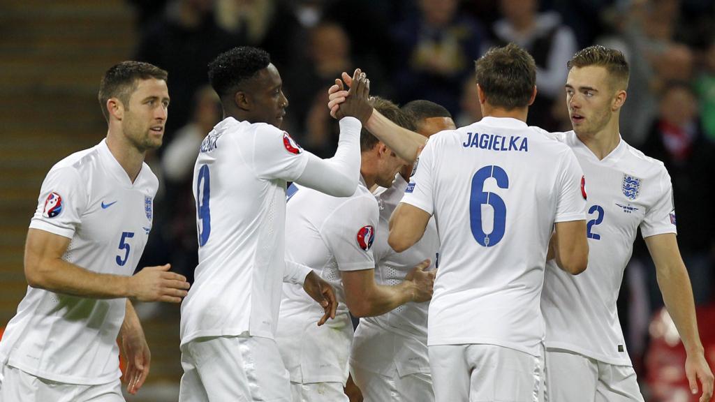 England celebrate