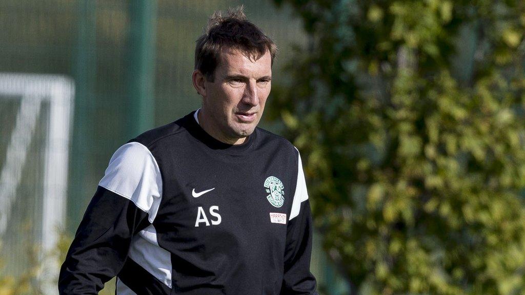 Hibs manager Alan Stubbs