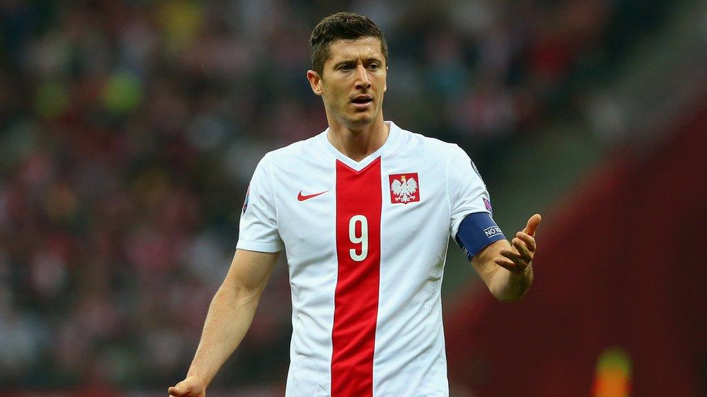 Poland captain Robert Lewandowski