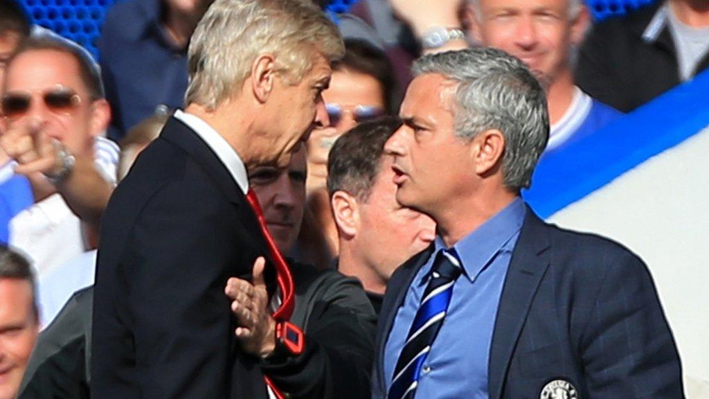 Arsene Wenger and Jose Mourinho