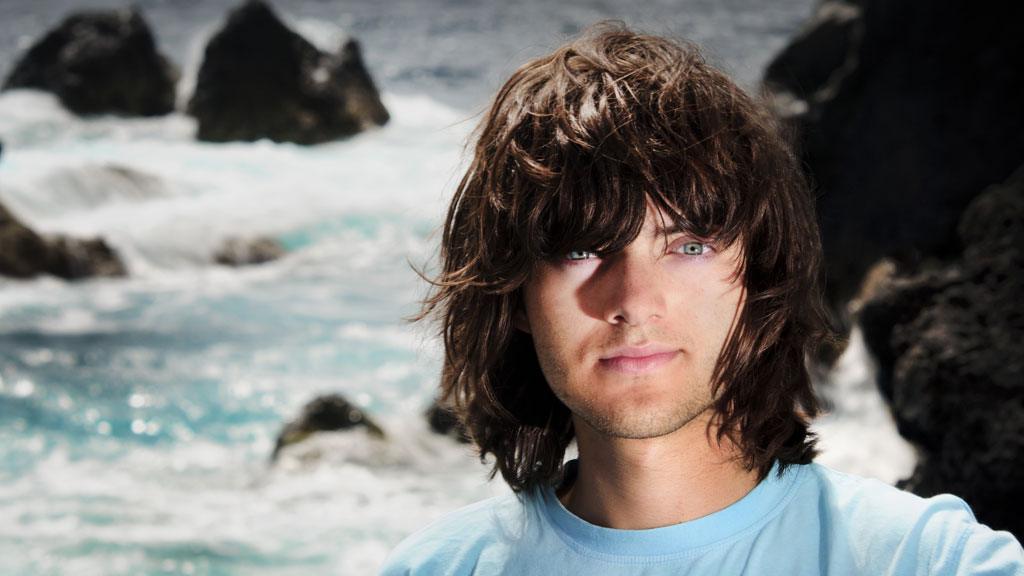 Boyan Slat in front of rough seas