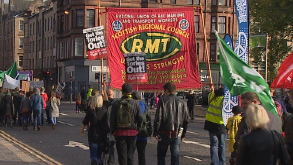 Campaigners on march