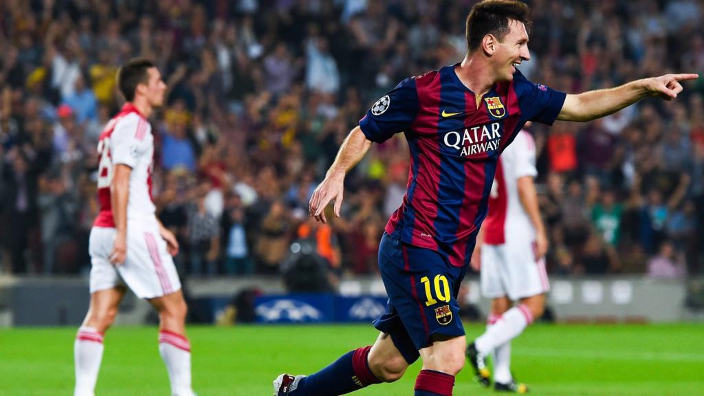 Messi celebrates