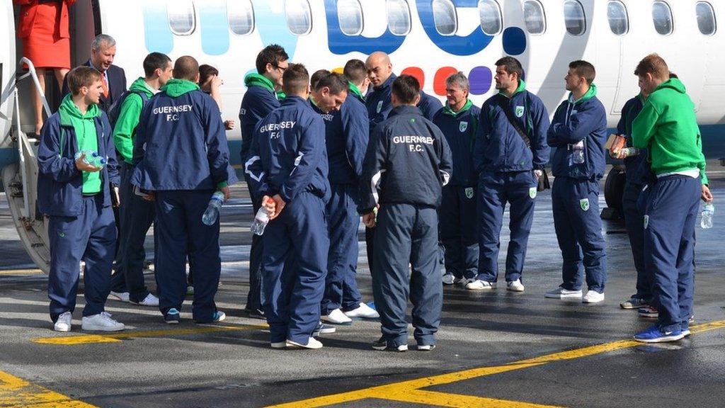 Guernsey FC fly to all their away games